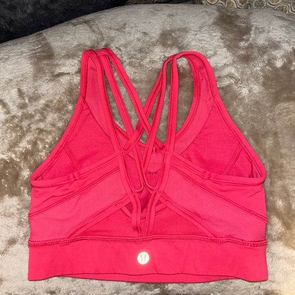 Red lulu lemon sports bra- size 2. - Picture 2 of 2
